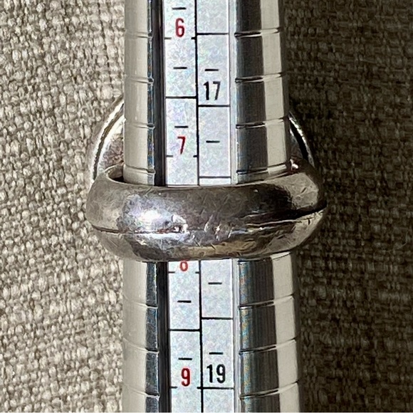 Philippe Audibert Paris Silver Tone Bold Logo Statement Ring - Picture 7 of 8